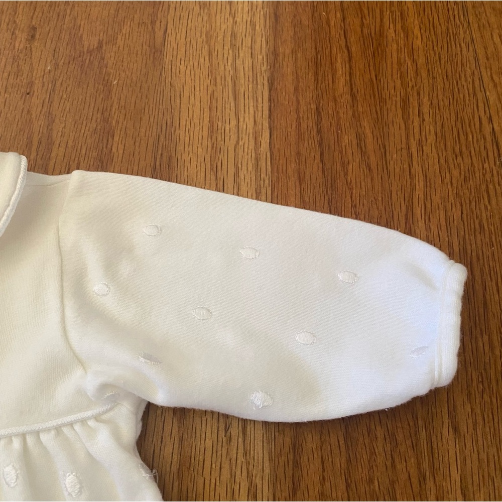 Baby Dior Elegant Footie With Embroidered All Over and Signature - Picture 4 of 10